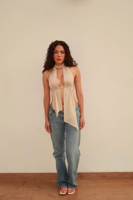 TOP ANASTASIA - Beige